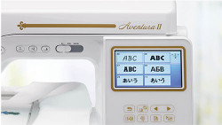 Image of 13 BUILT-IN EMBROIDERY FONTS